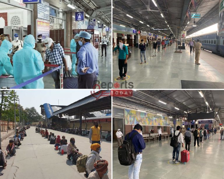 श्रमिक स्पेशल ट्रेनों से 3600 लोगों को पहुंचाया गया आगरा-कानपुर