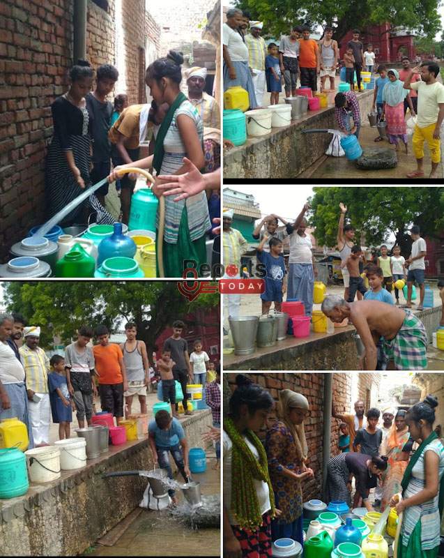 प्रधानमंत्री के संसदीय क्षेत्र में पानी का संकट, पानी की समस्या से जूझ रहे ग्रामीणों ने राजातालाब में किया प्रदर्शन