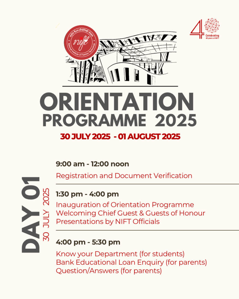 Nift Raebareli में कल होगा Orientation 2025 का आयोजन