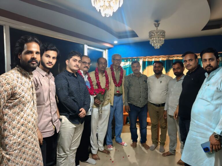 सीजेए के संरक्षक पीयूष त्रिपाठी पहुंचे फतेहपुर, हुआ भव्य स्वागत
