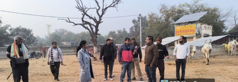 तहसीलदार सदर द्वारा वृहद गौशाला बेलाखारा का किया गया औचक निरीक्षण