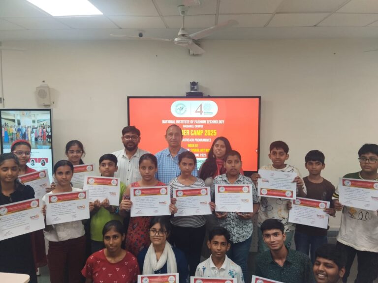 Nift रायबरेली समर वर्कशॉप 2025 के पहले सप्ताह का सफल हुआ समापन