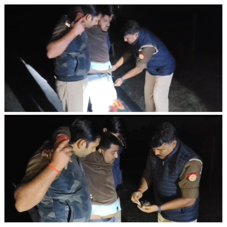 वाहन चेकिंग मे लालगंज पुलिस व बदमाशों मे हुई मुठभेड़, एक बदमाश हाफ इनकाउंटर मे हुआ घायल दो गिरफ्तार