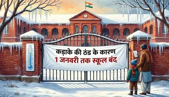 शीतलहर का कहर,मुख्यमंत्री के आदेश के बाद यूपी में 12वीं तक सभी स्कूल 1 जनवरी तक बंद
