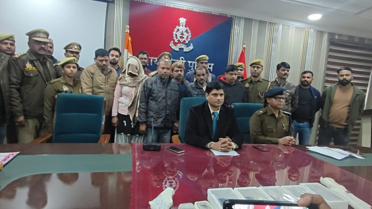रायबरेली पुलिस ने मंदिरों से पीतल के घंटा चुराने वाले अंतर्जपदीय 7 चोरों को मुठभेड़ मे किया गिरफ्तार, चोरी का माल बरामद