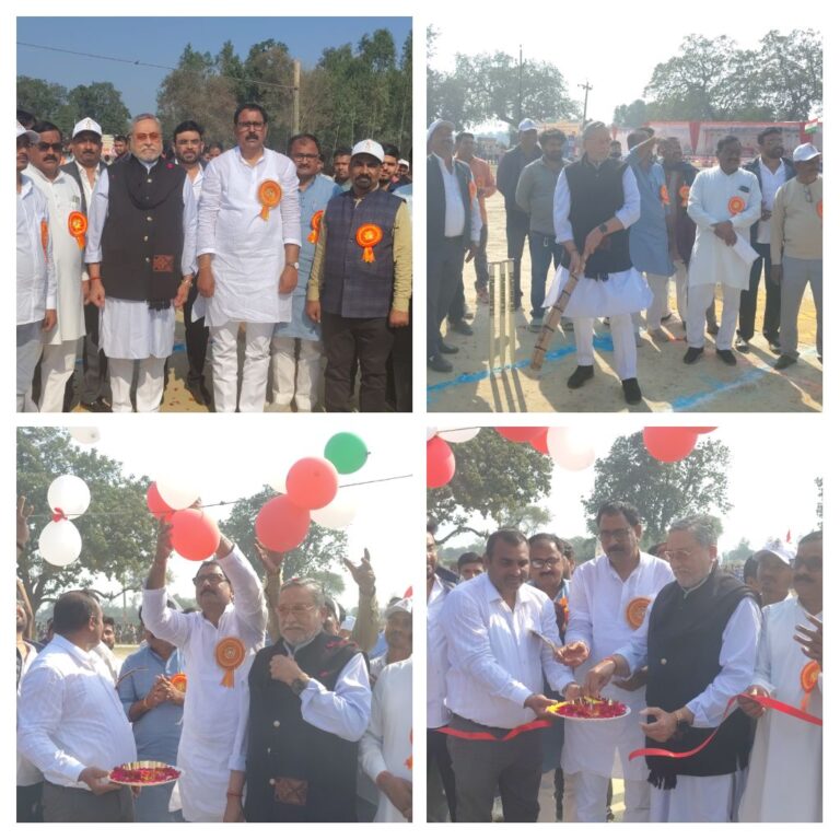 पंडित दीनदयाल उपाध्याय स्मारक अंतर प्रांतीय क्रिकेट प्रतियोगिता 2026 का हुआ भव्य शुभारंभ