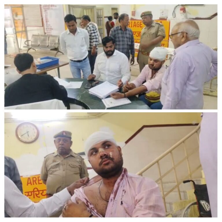 मरीज देखने आए लोगों पर हिस्ट्री शीटर ने किया हमला