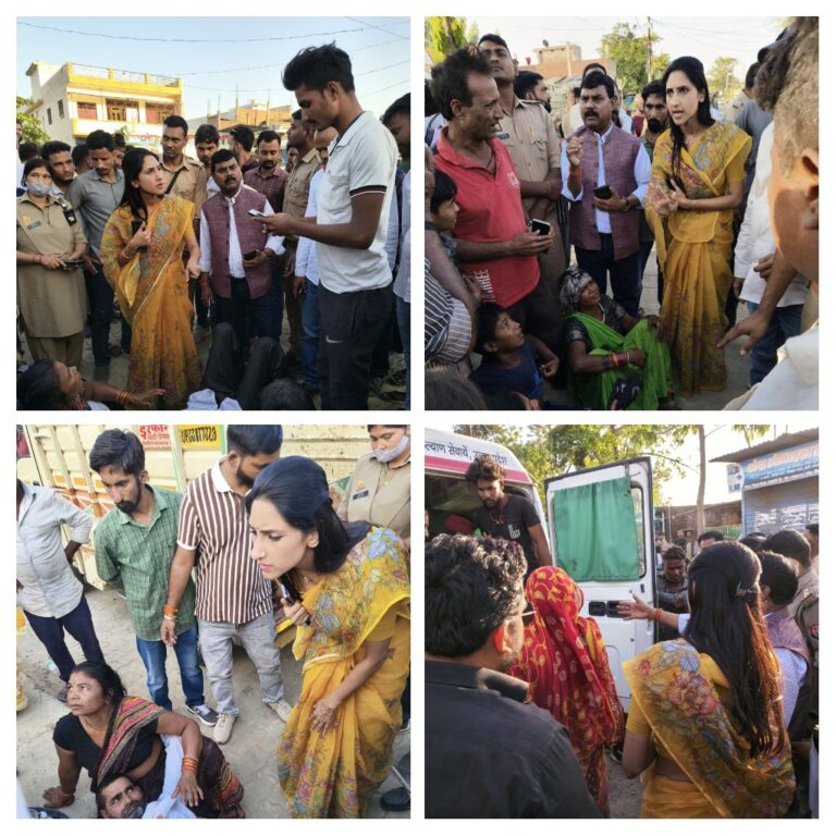 घायलों की मदद के लिए रुकवा दिया काफिला — सदर विधायक अदिति सिंह ने पेश की मानवता की मिसाल